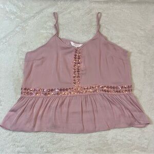 Lauren Conrad Blush Pink Babydoll Camisole Size Medium